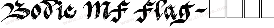 Bodie MF Flag字体转换